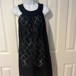 Laundry Stylish Black Bathing Suit Cover Up Dress